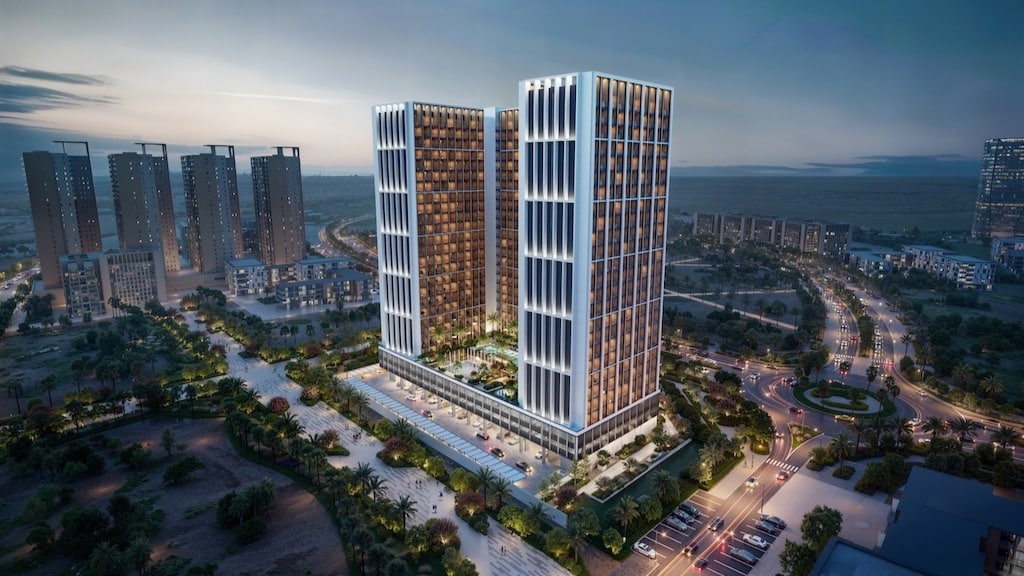 What amenities does the premium branded city project in Binghatti offer?