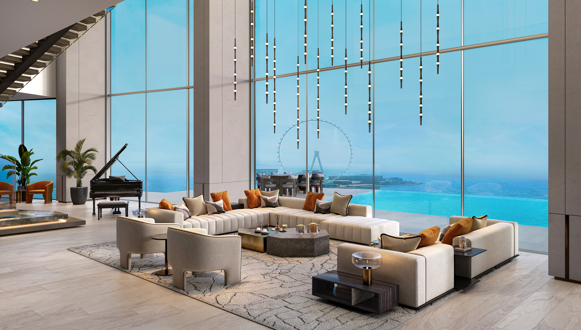 Dubai Marina waterfront apartments