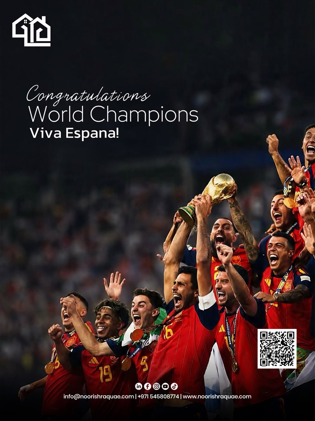 Champions of the world! 🇪🇸🏆